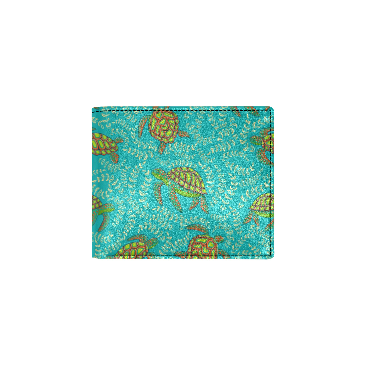 Sea Turtle Pattern Print Design T010 Men's ID Card Wallet