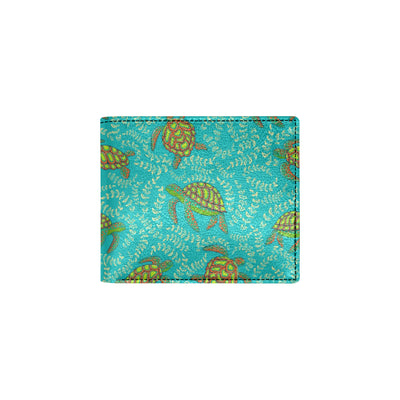 Sea Turtle Pattern Print Design T010 Men's ID Card Wallet