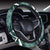 Tropical Palm Leaves Pattern Steering Wheel Cover with Elastic Edge