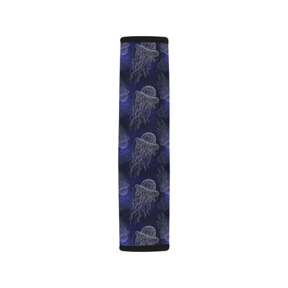 Jellyfish Pattern Print Design 02 Car Seat Belt Cover