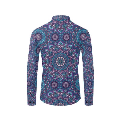 Medallion Pattern Print Design 05 Men's Long Sleeve Shirt