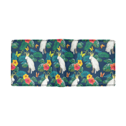 Cockatoo Tropical Pattern Print Design 02 Men's ID Card Wallet