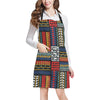 Kente Pattern Print Design 02 Apron with Pocket