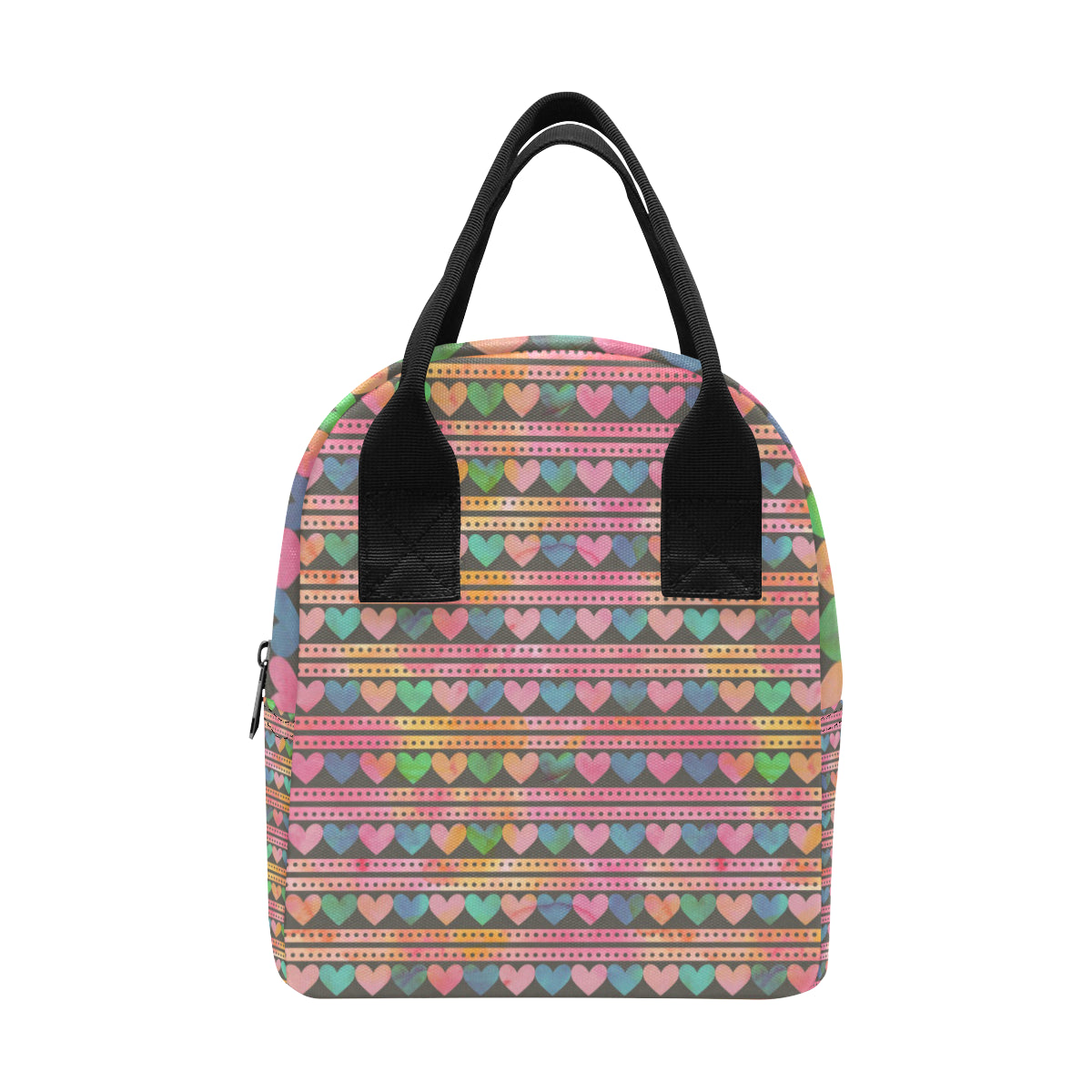 Heart Pattern Print Design HE010 Insulated Lunch Bag