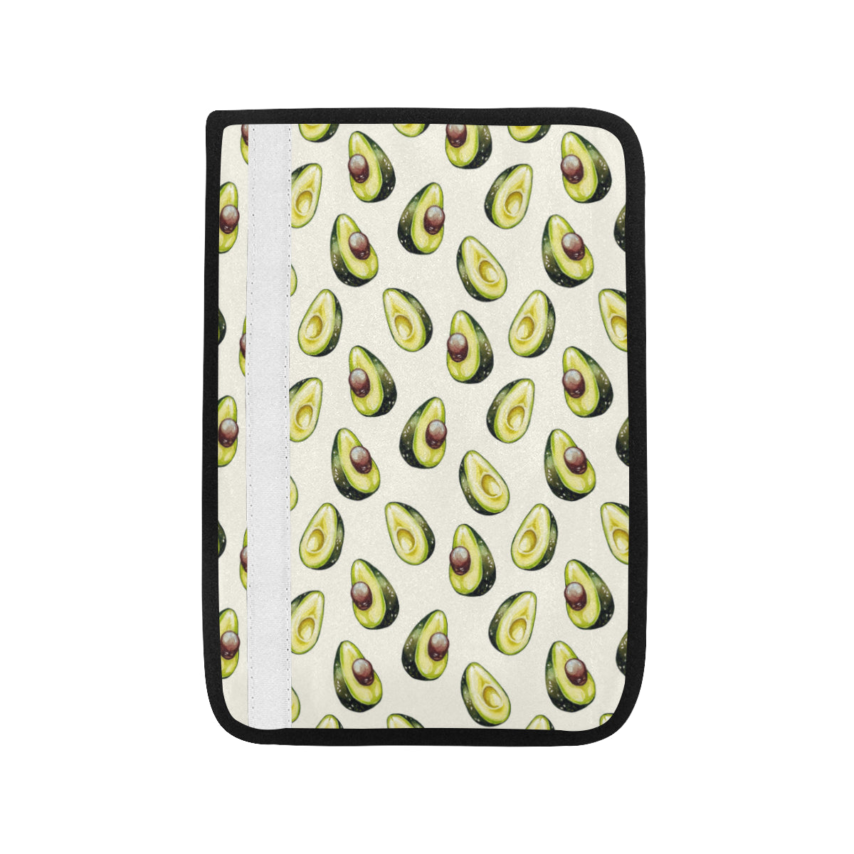 Avocado Pattern Print Design 01 Car Seat Belt Cover