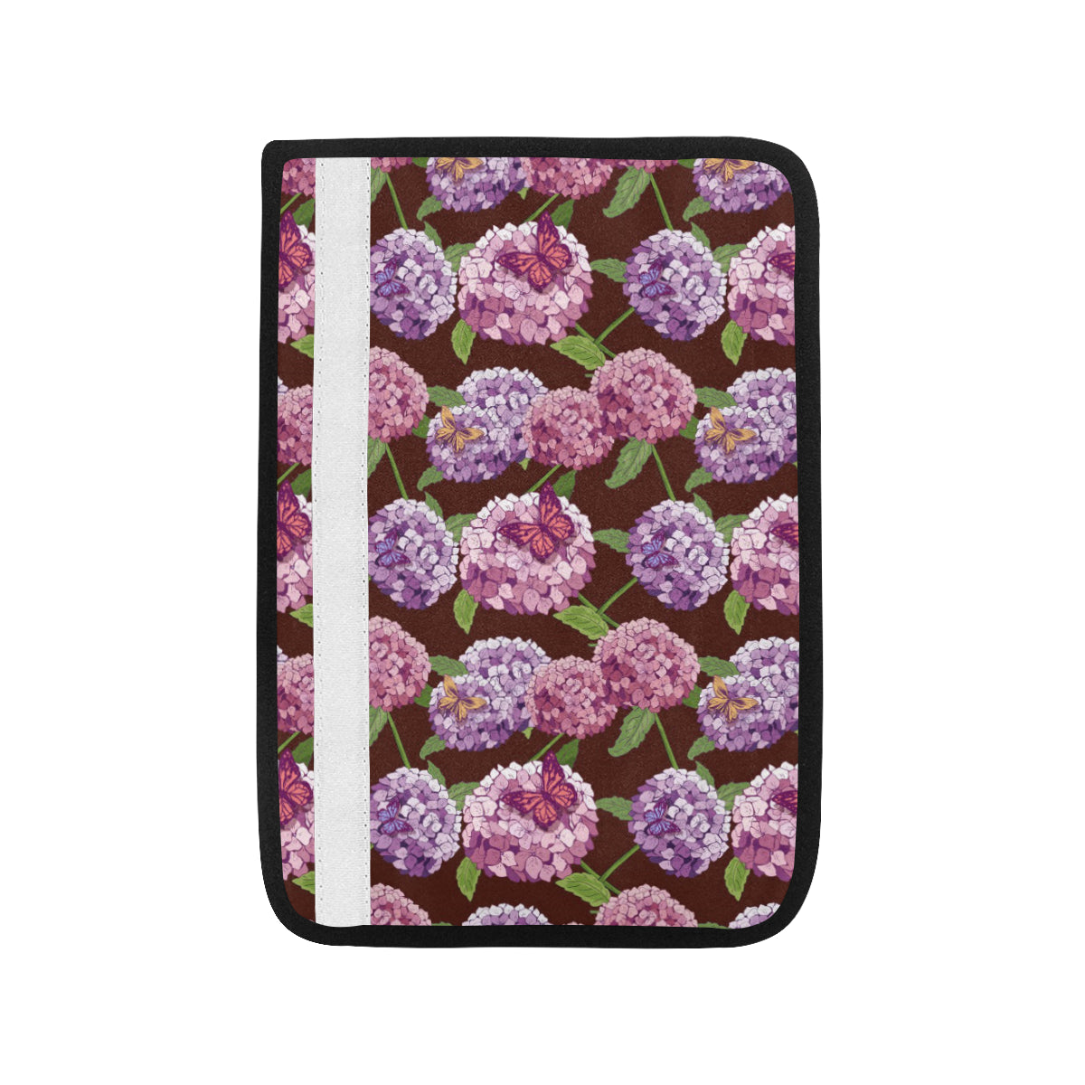 Hydrangea Pattern Print Design HD08 Car Seat Belt Cover