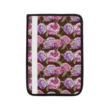 Hydrangea Pattern Print Design HD08 Car Seat Belt Cover