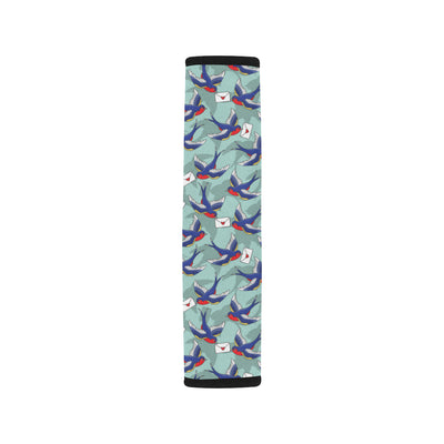 Swallow Bird Pattern Print Design 02 Car Seat Belt Cover