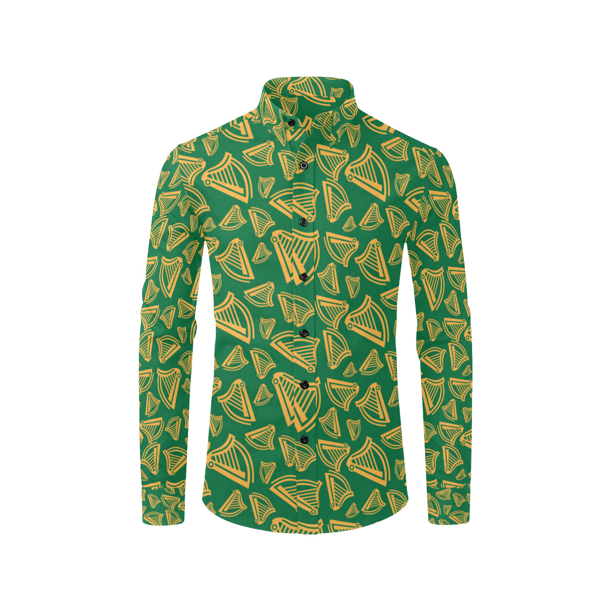 Harp Pattern Print Design 03 Men's Long Sleeve Shirt
