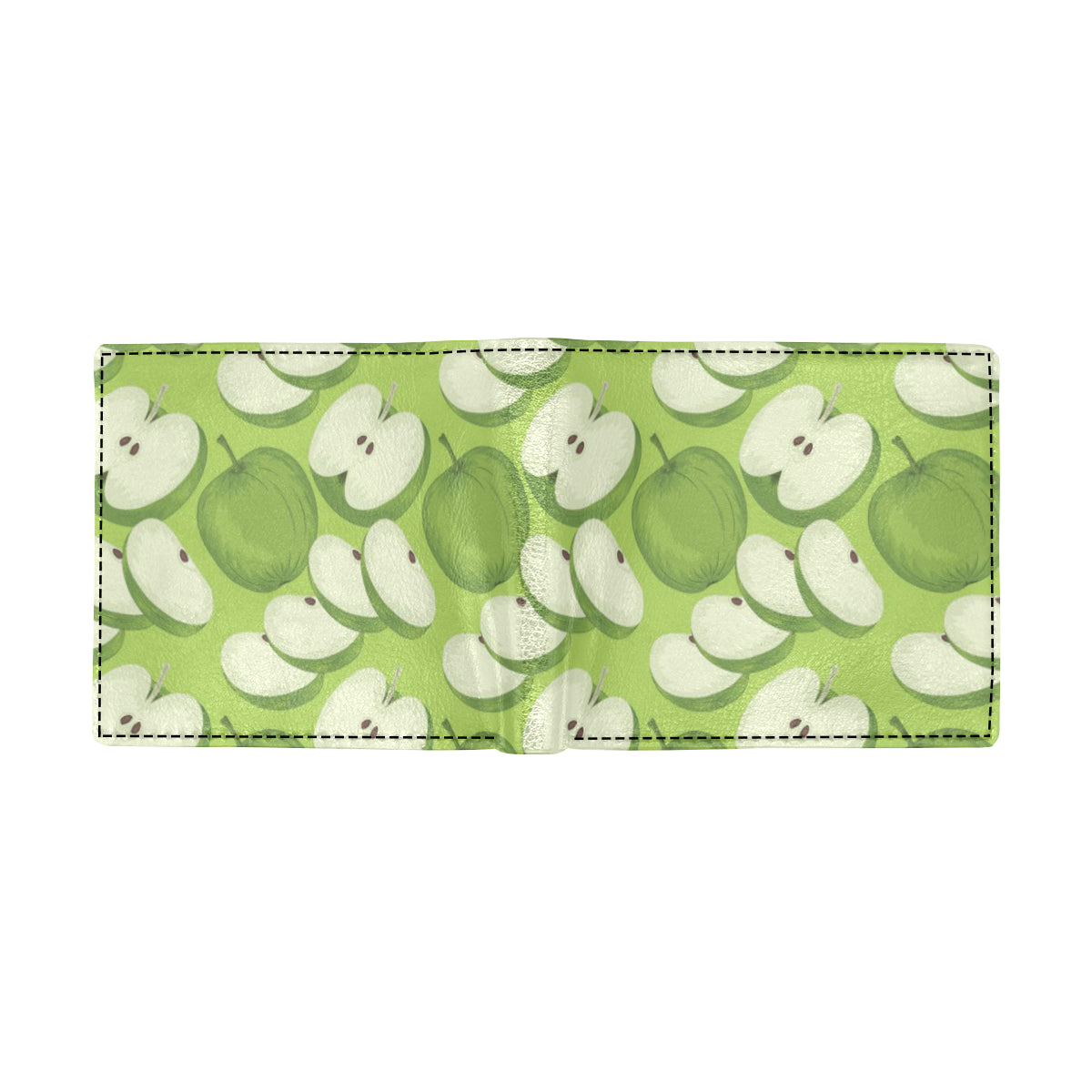 Apple Pattern Print Design AP010 Men's ID Card Wallet