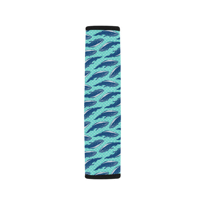 Whale Polka Dot Design Themed Print Car Seat Belt Cover