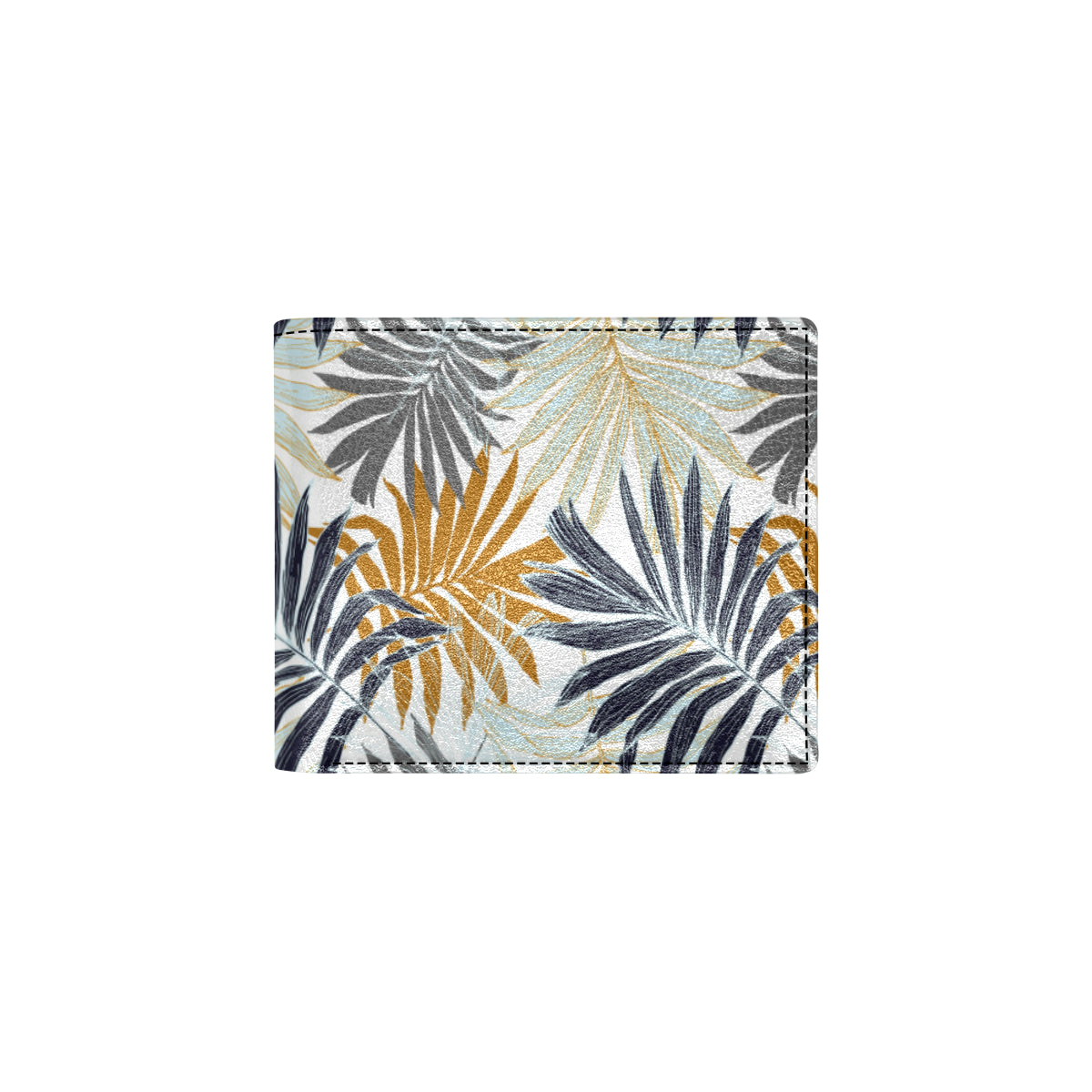 Colorful Tropical Palm Leaves Men's ID Card Wallet