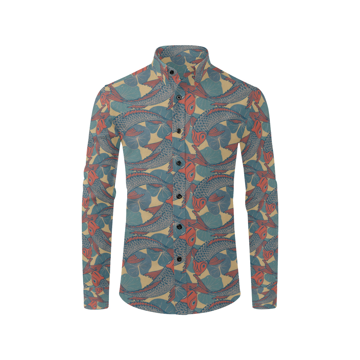 Pisces Pattern Print Design A01 Men's Long Sleeve Shirt