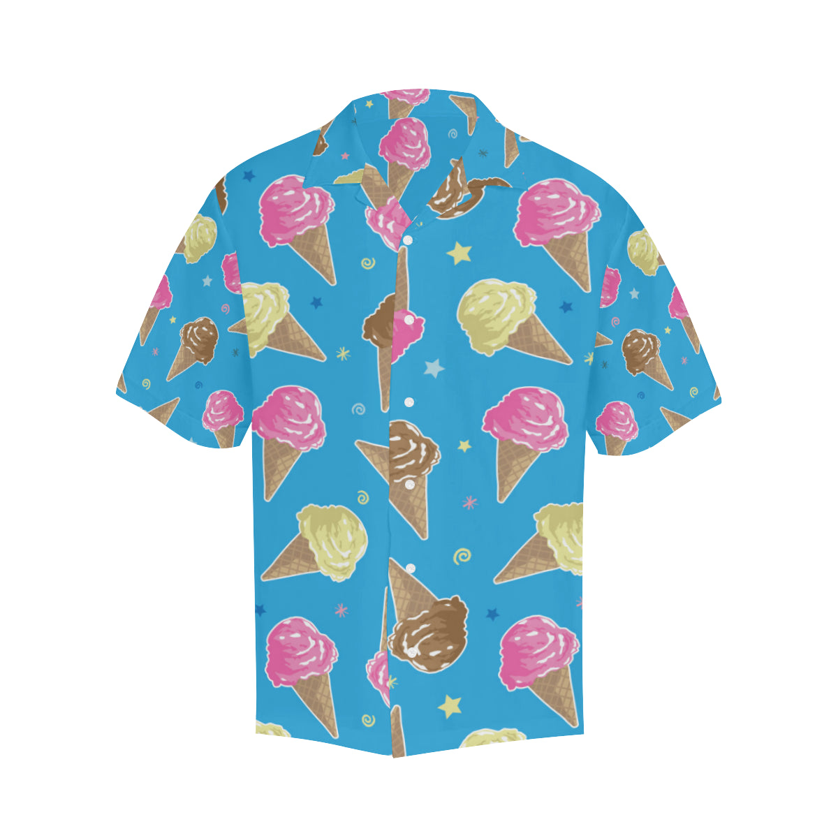 Ice Cream Pattern Print Design 01 Men's Hawaiian Shirt