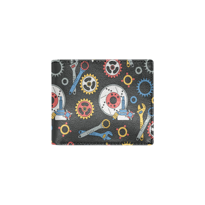 Mechanic Pattern Print Design 01 Men's ID Card Wallet