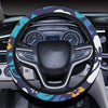 Hibiscus Pattern Print Design HB030 Steering Wheel Cover with Elastic Edge