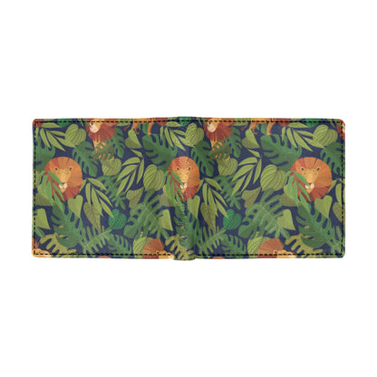 Lion Jungle Pattern Print Design 05 Men's ID Card Wallet