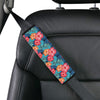 Red Hibiscus Pattern Print Design HB02 Car Seat Belt Cover