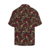 Microphone Skull Rose Pattern Print Design 02 Men's Hawaiian Shirt