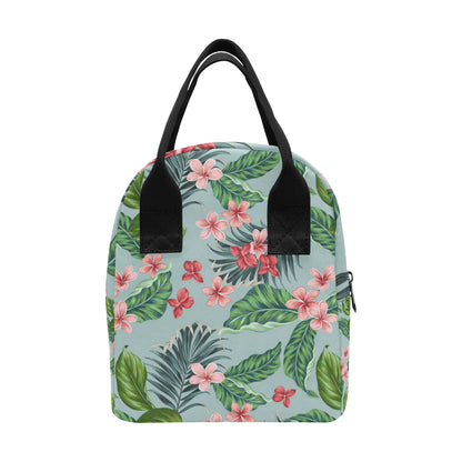 Plumeria Pattern Print Design PM027 Insulated Lunch Bag