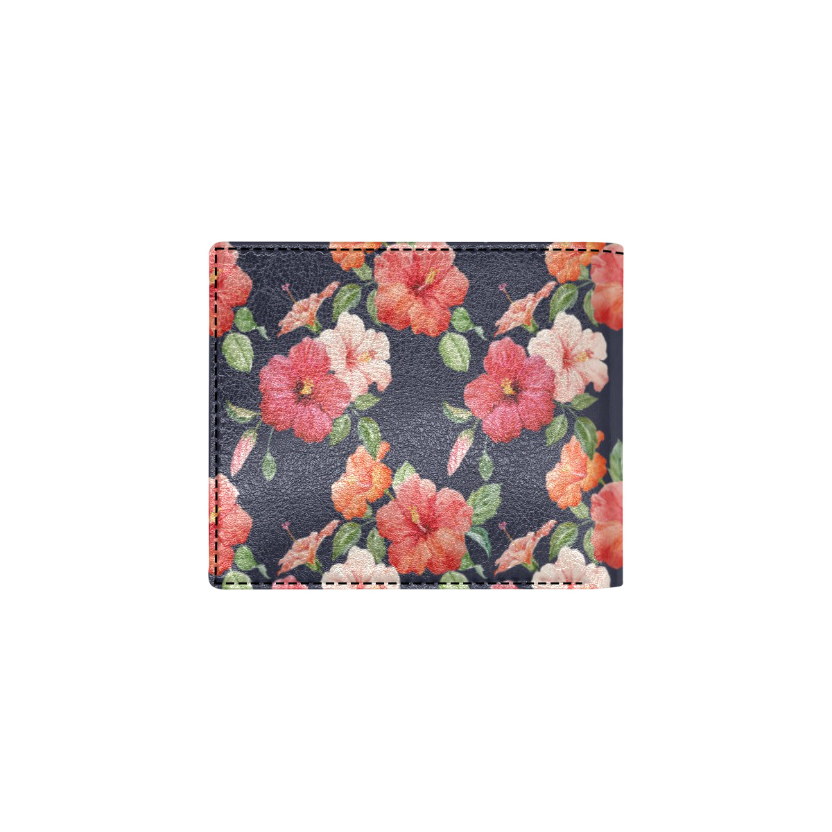 Tropical Flower Pattern Print Design TF020 Men's ID Card Wallet