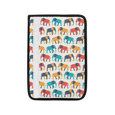 Elephant Colorful Print Pattern Car Seat Belt Cover