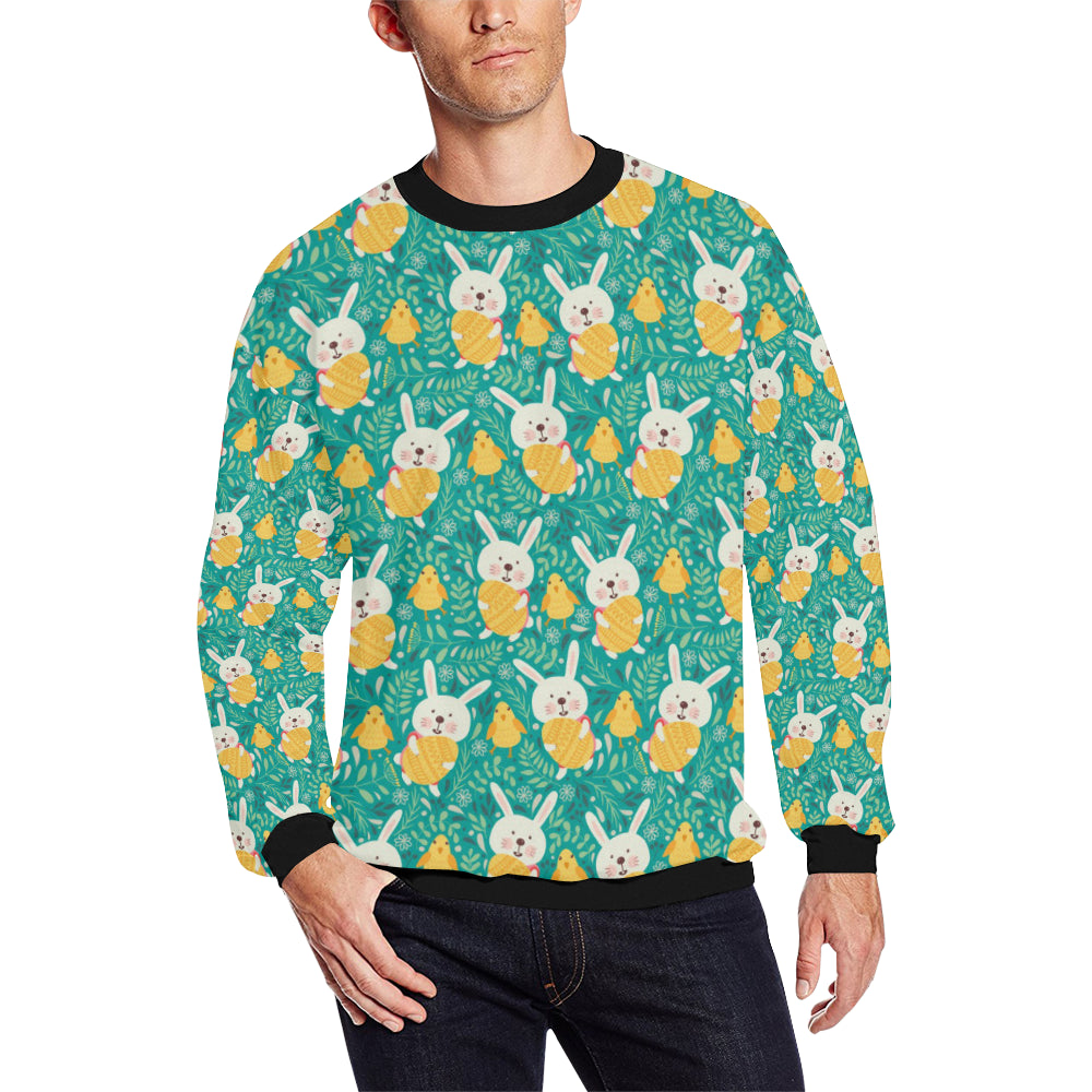 Easter Eggs Pattern Print Design RB02 Men Long Sleeve Sweatshirt