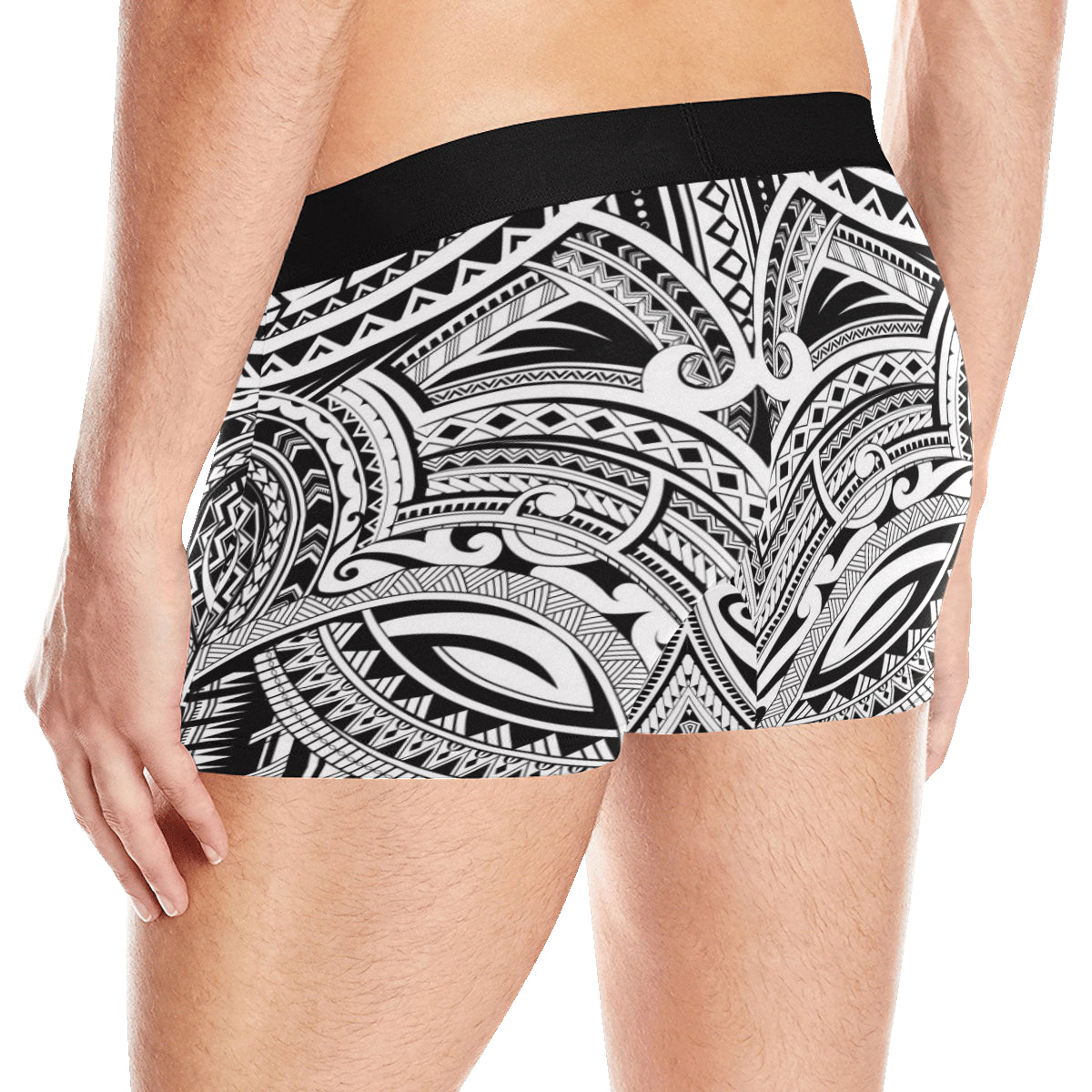 Maori Pattern Print Design 06 Men's Boxer Briefs