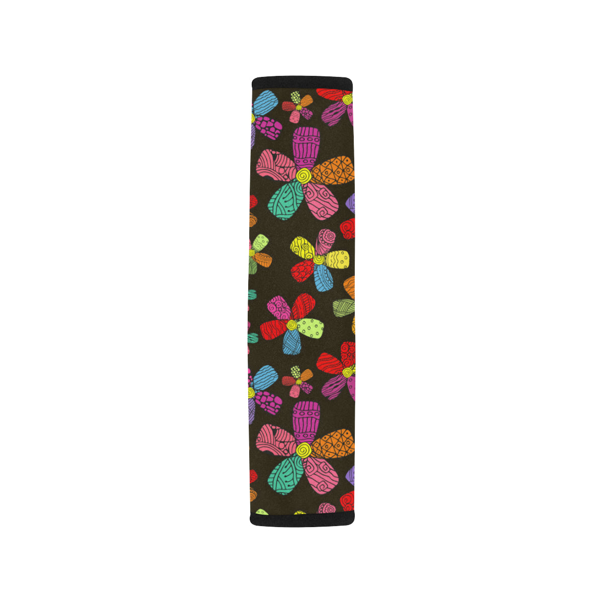 Flower Power Colorful Print Pattern Car Seat Belt Cover
