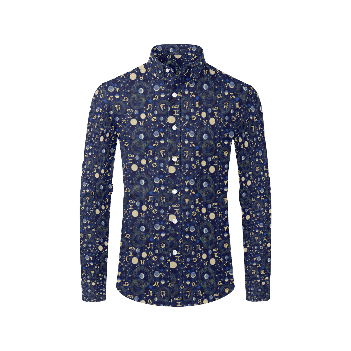 ZodiacThemed Design Print Men's Long Sleeve Shirt