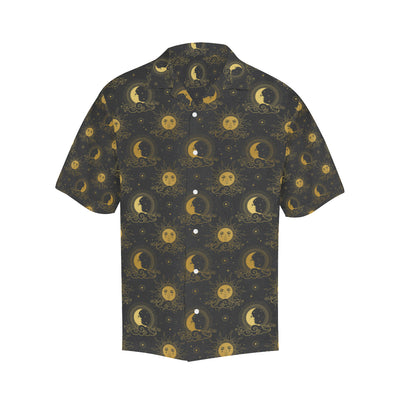 Celestial Moon Sun Pattern Print Design 05 Men's Hawaiian Shirt