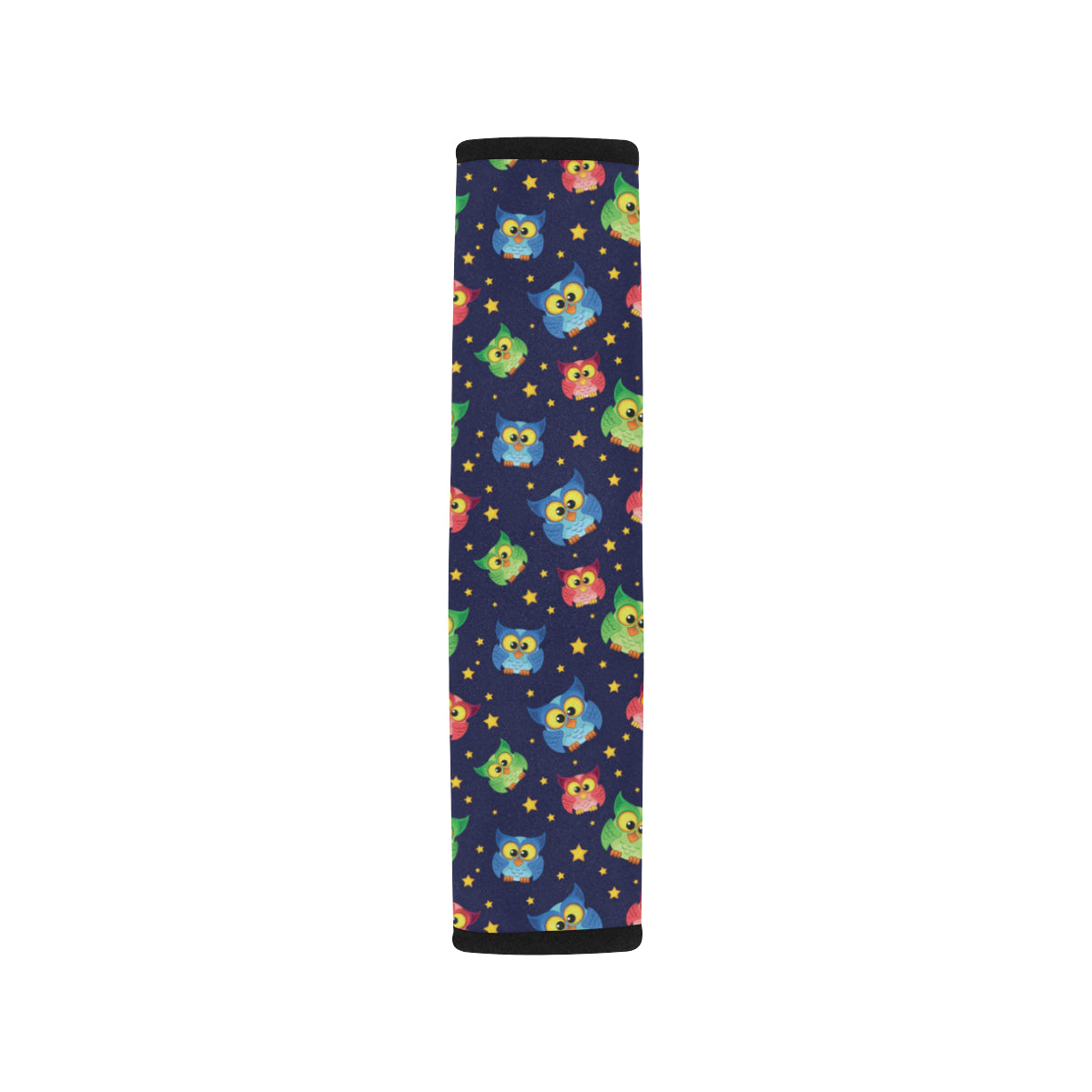 Owl with Star Themed Design Print Car Seat Belt Cover