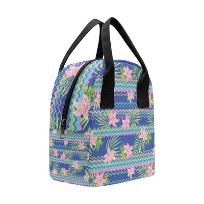 Lily Pattern Print Design LY015 Insulated Lunch Bag