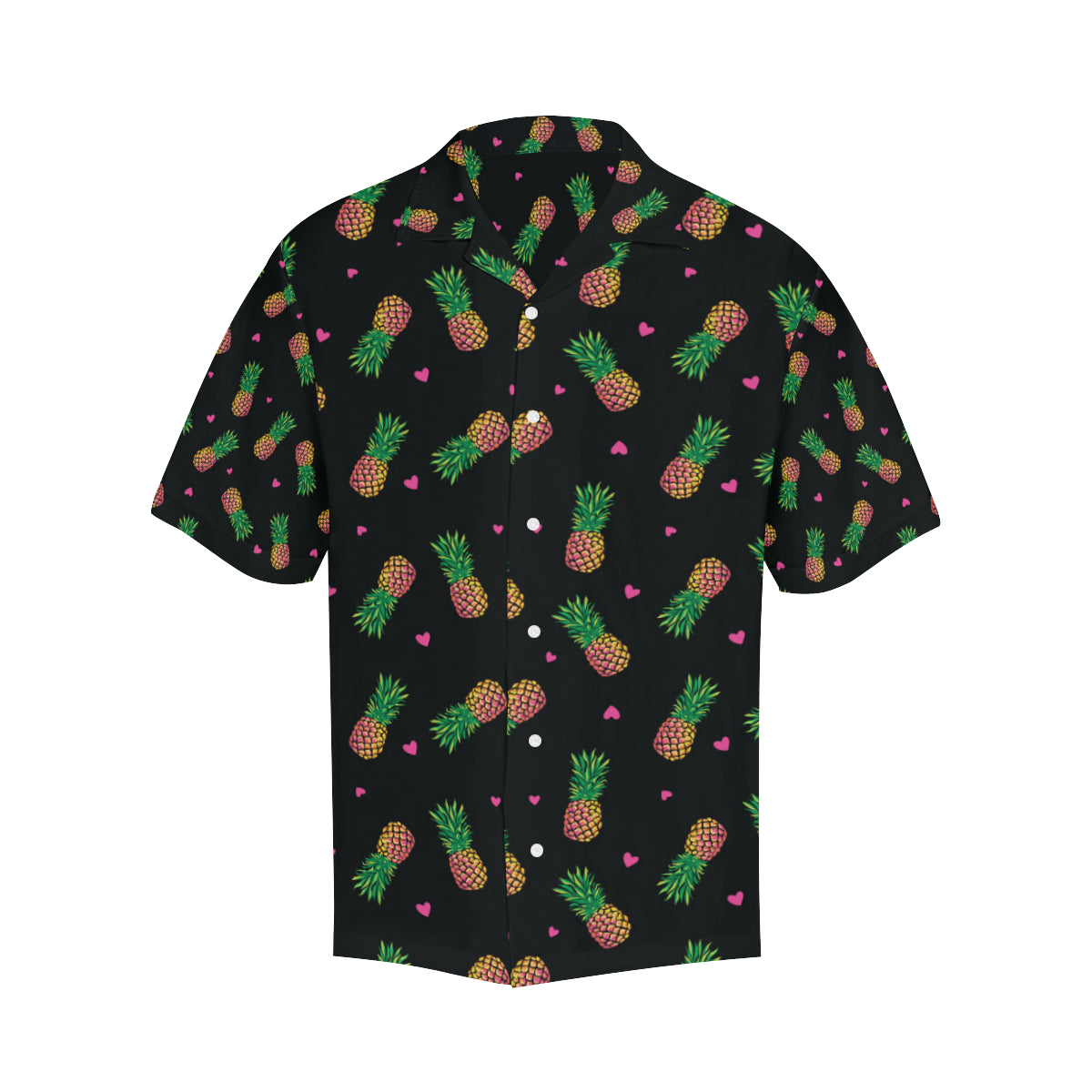Neon Pineapple Pattern Print Design A04 Men's Hawaiian Shirt