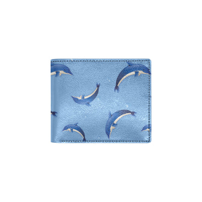 Dolphin Blue Print Men's ID Card Wallet