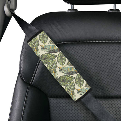 Banana Leaf Pattern Print Design BL08 Car Seat Belt Cover