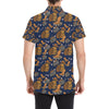 Cowboy Pattern Print Design 03 Men's Short Sleeve Button Up Shirt