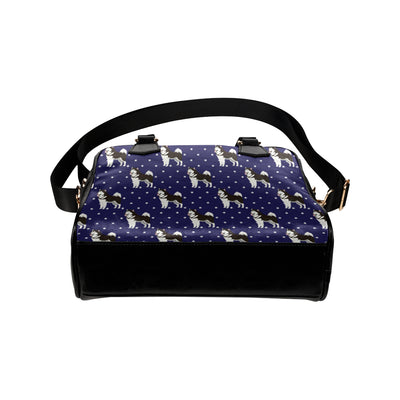 Alaskan Malamute Pattern Print Design 04 Shoulder Handbag