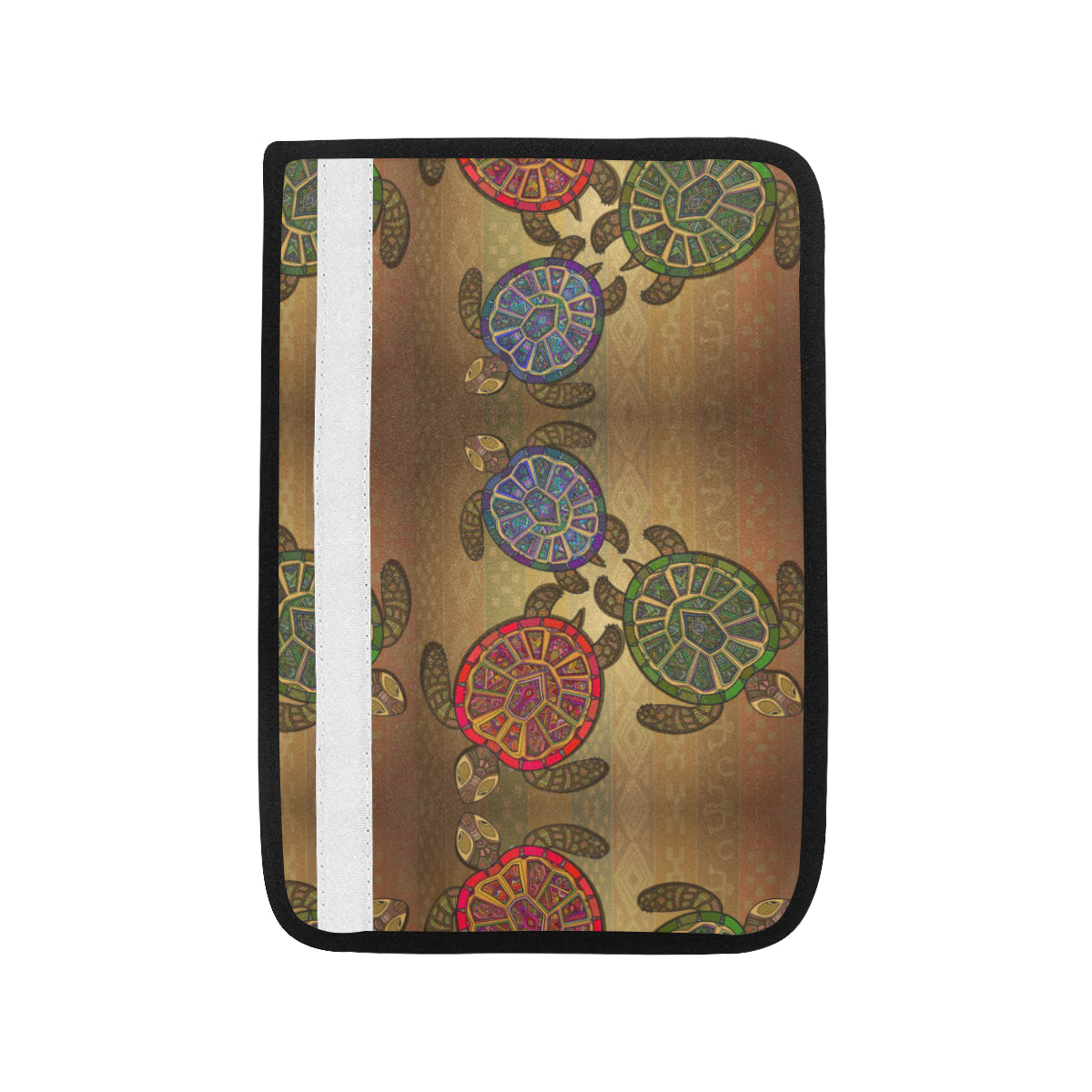Sea Turtle Tribal Colorful Car Seat Belt Cover