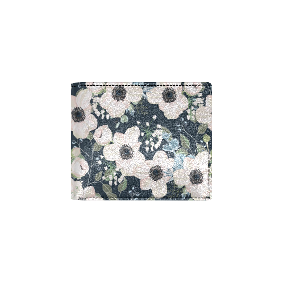 Anemone Pattern Print Design AM02 Men's ID Card Wallet