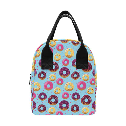 Donut Pattern Print Design DN07 Insulated Lunch Bag