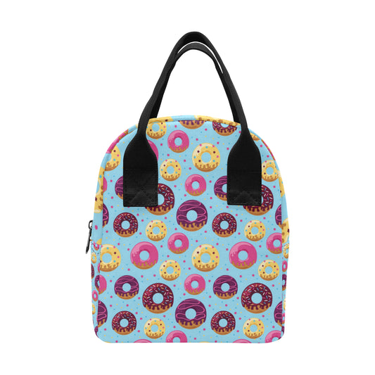 Donut Pattern Print Design DN07 Insulated Lunch Bag