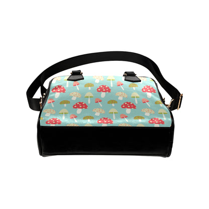 Mushroom Pattern Print Design A01 Shoulder Handbag
