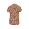 African Pattern Print Design 06 Men's Short Sleeve Button Up Shirt
