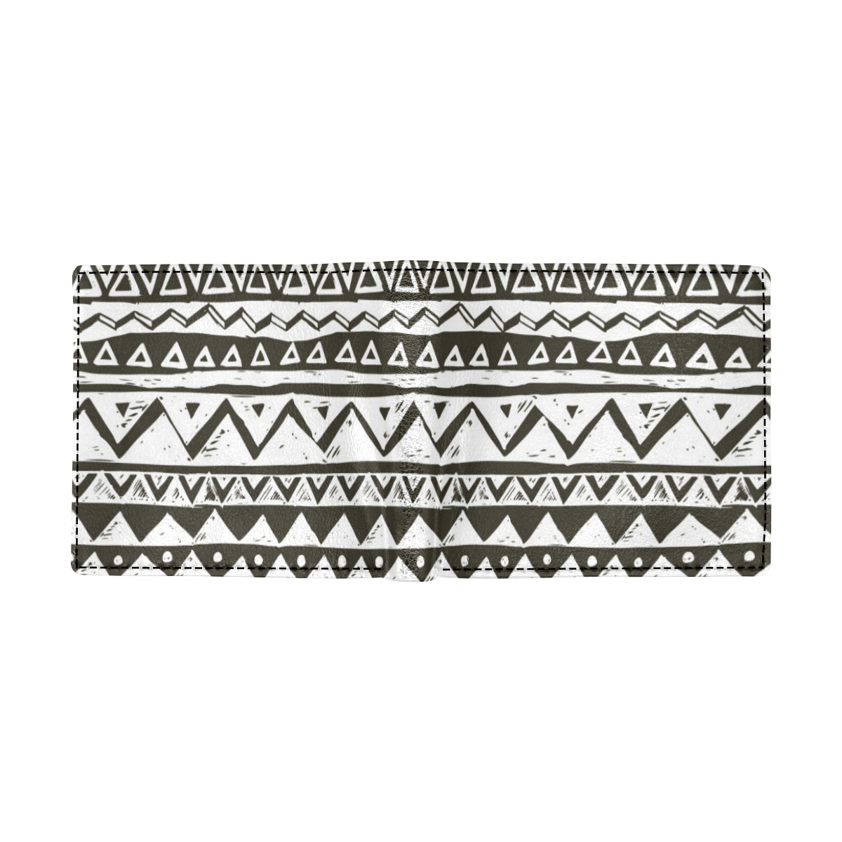 Hand draw Tribal Aztec Men's ID Card Wallet