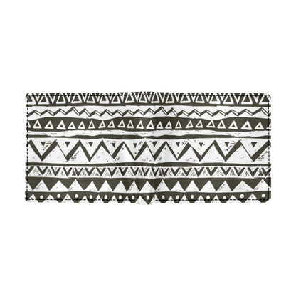 Hand draw Tribal Aztec Men's ID Card Wallet