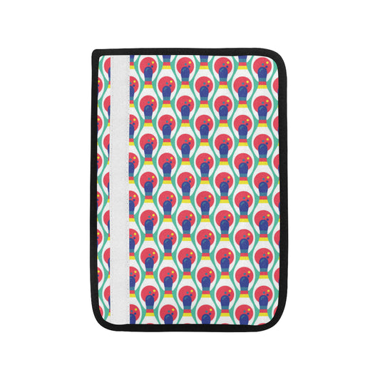 Bowling Pattern Print Design 05 Car Seat Belt Cover