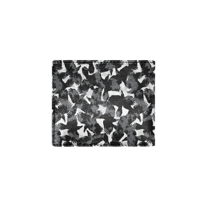 Crow Pattern Print Design 01 Men's ID Card Wallet