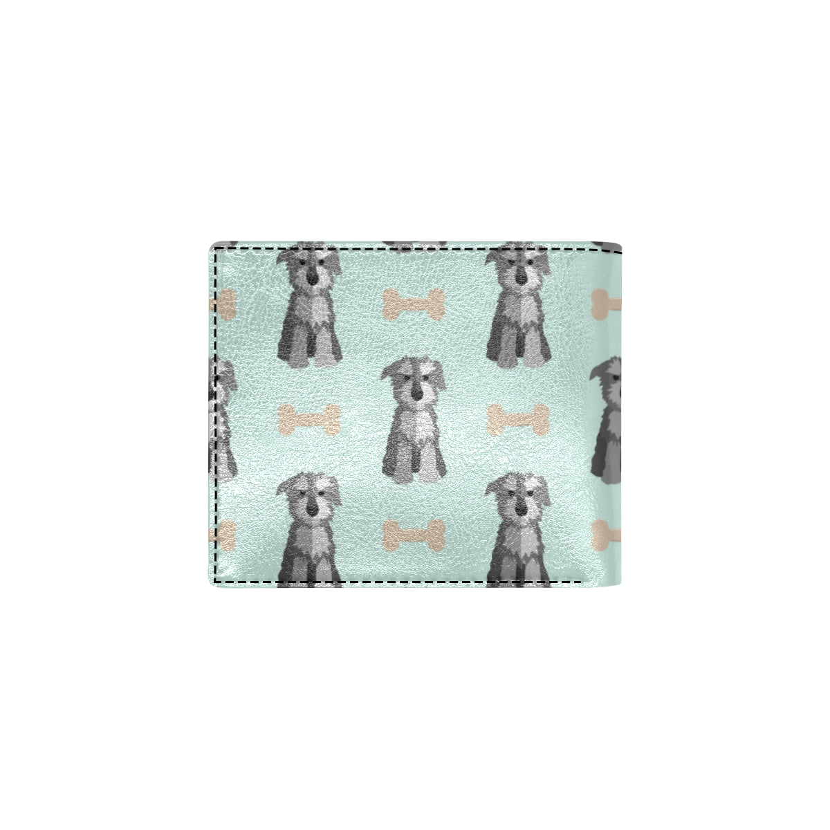 Schnauzers Pattern Print Design A03 Men's ID Card Wallet