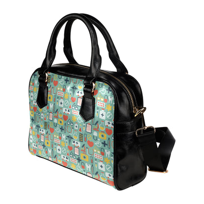 Medical Pattern Print Design 02 Shoulder Handbag